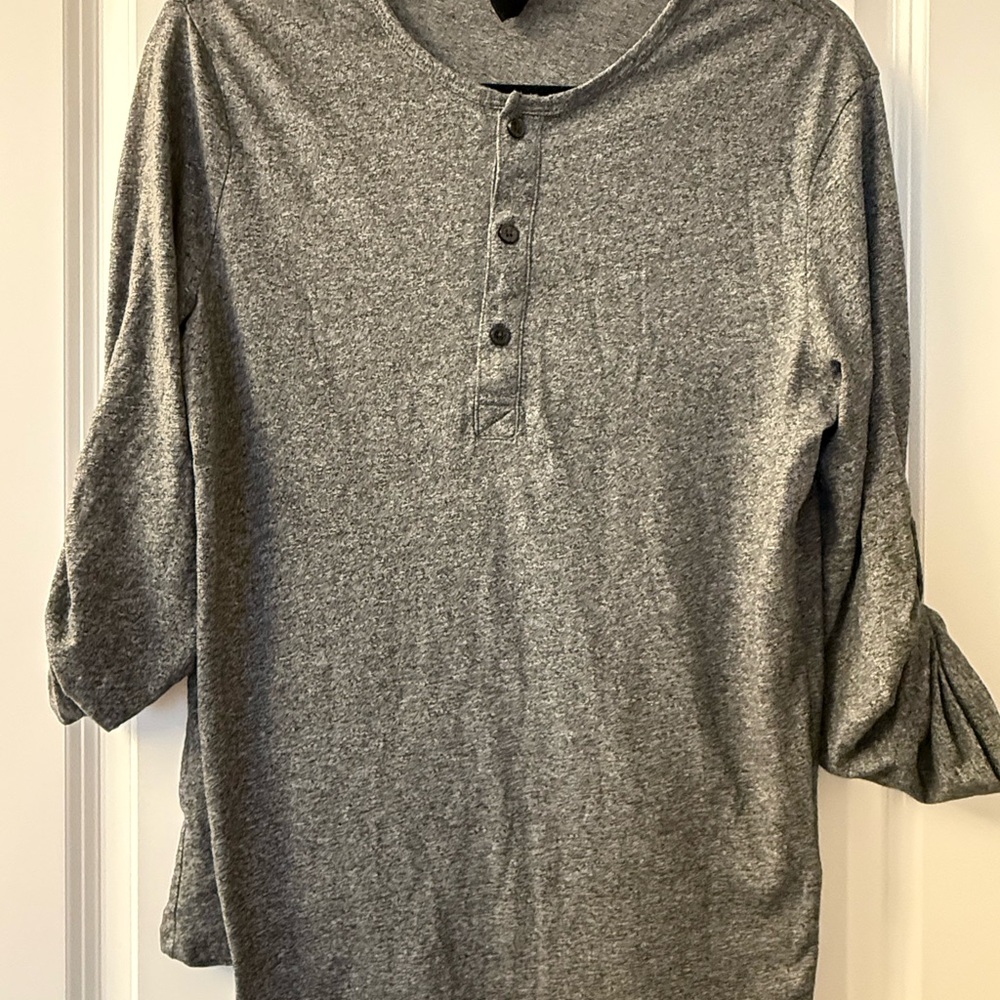 H&M Charcoal Long Sleeve Henley